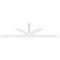 Ekena Millwork Richland Architectural Grade PVC Gable Bracket, 96"W x 24"H x 4"D x 4"F, 6/12 Pitch GBP096X24X0404RIC00 - alternate 4
